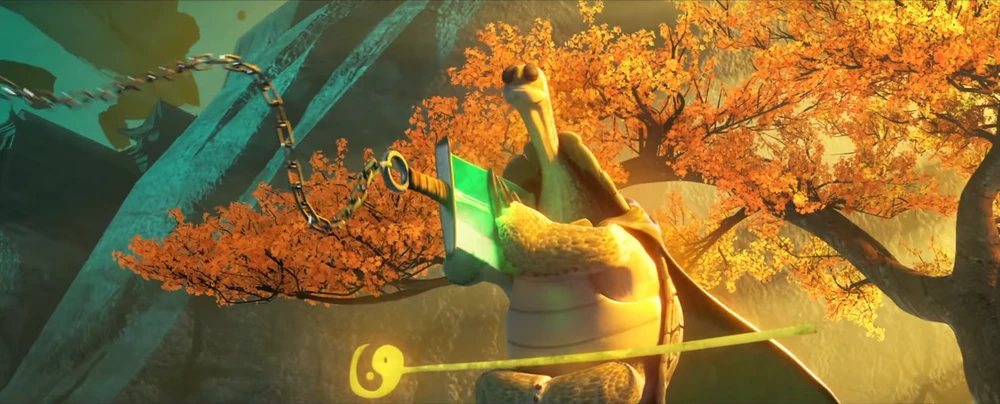 Oogway_catches_Kai's_Blade